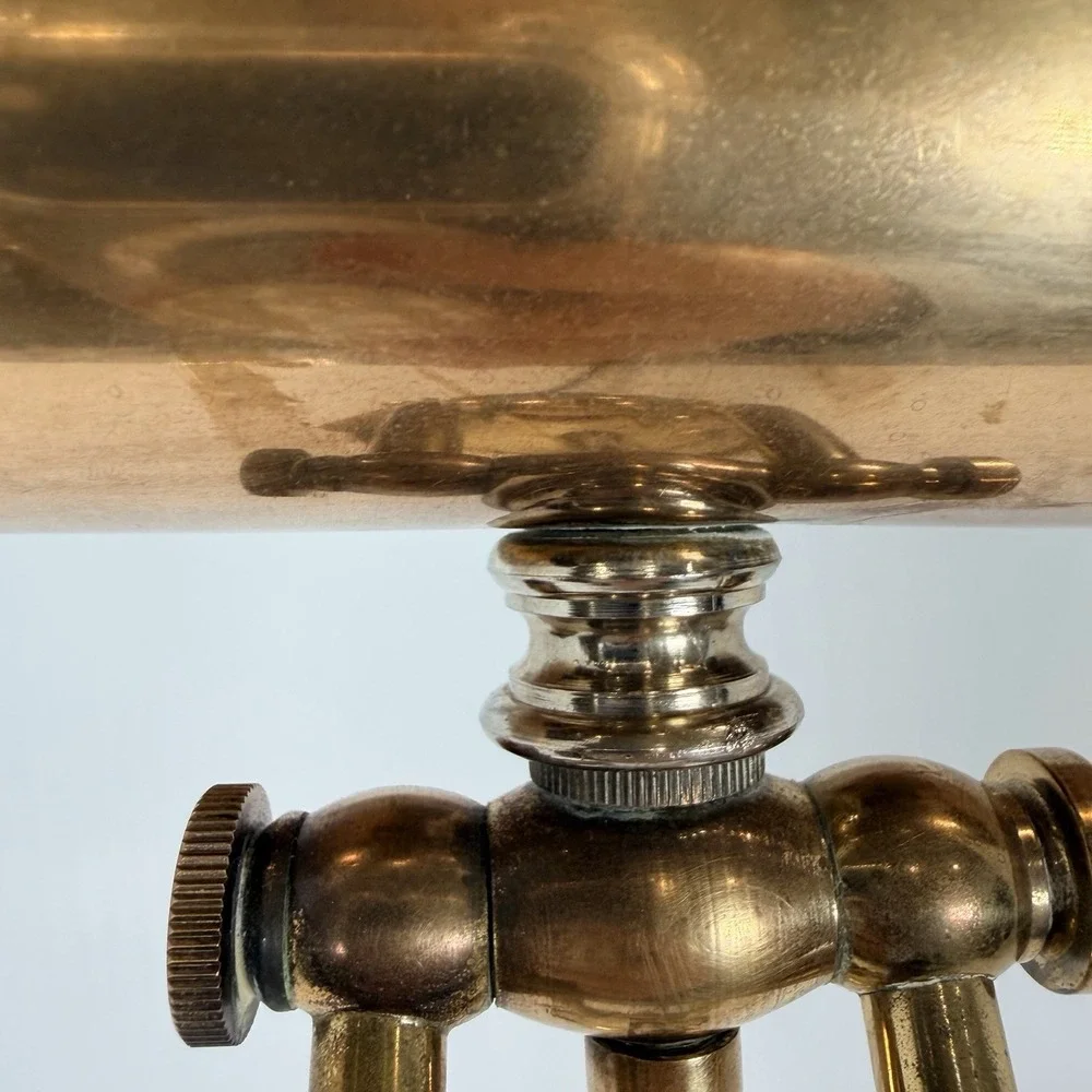VTG Underwriters Laboratories Brass /Metal Bankers Desk Adjustable Lamp Art Deco